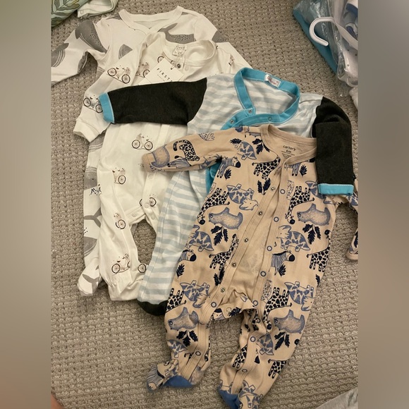 Carter's Other - NWT Boys 6M Long Sleeve Footie Outfits